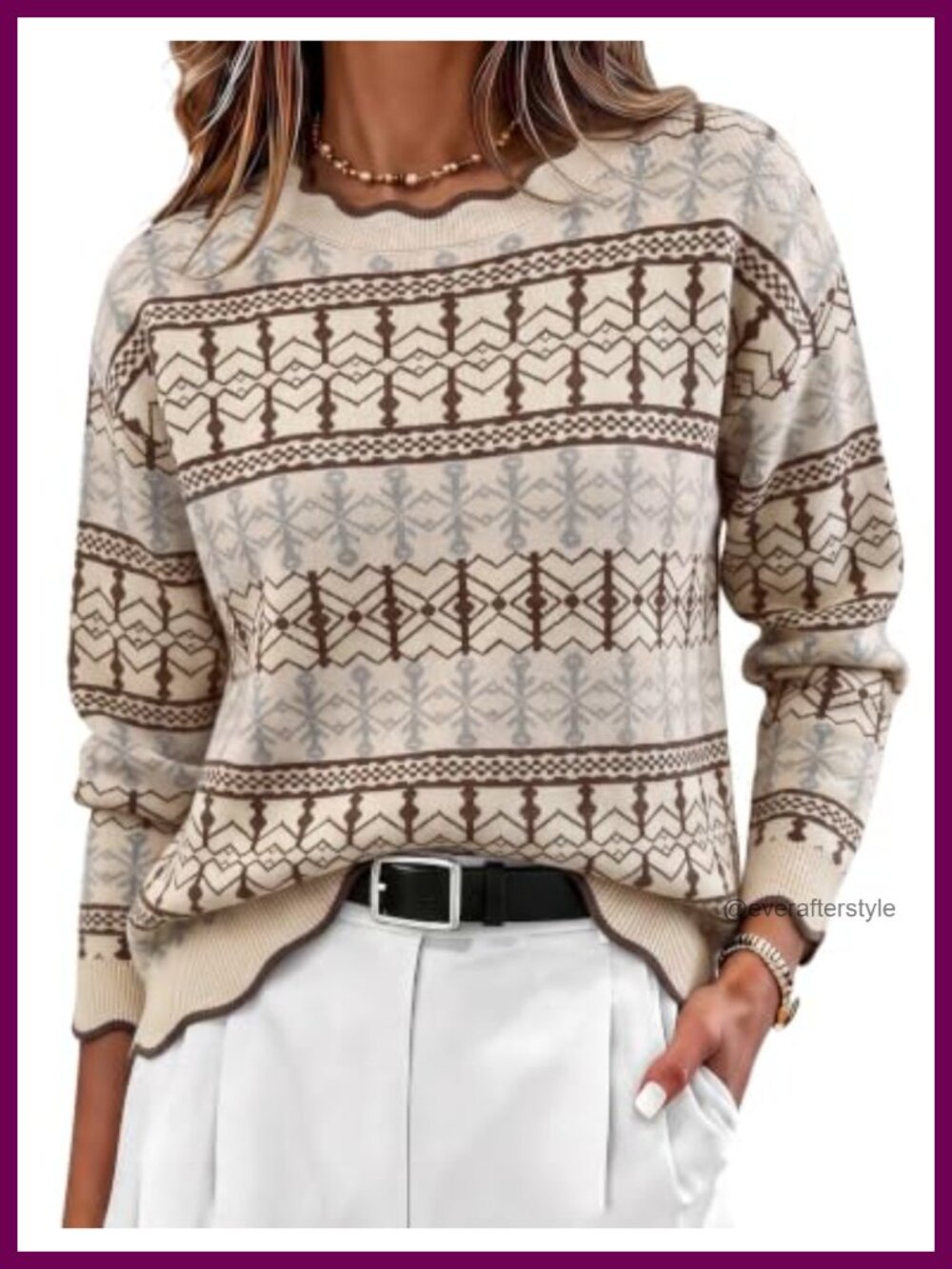 Zeagoo Women's Loose Fit Knit Pullover Sweater Crew Neck Long Sleeve